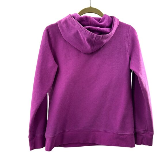 Gap Womens Purple Pullover Hoodie Logo Medium Fleece-Lined Kangaroo Pocket Logo - Picture 7 of 9